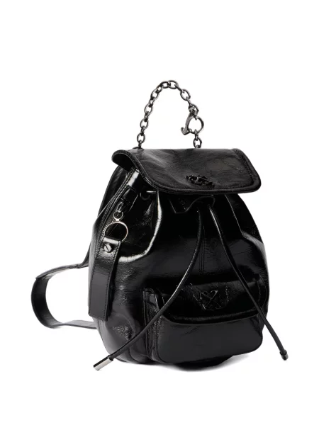 Rucsac Off-white din piele alb
