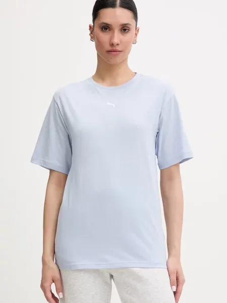Puma tričko Essential Relaxed modré