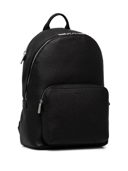 Rucsac Boss din piele negru