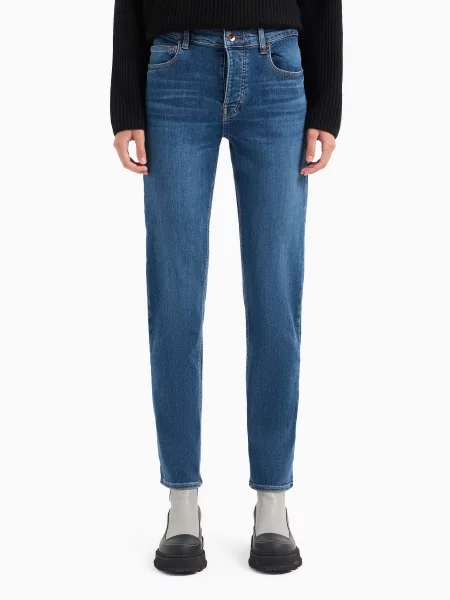 Emporio Armani Завужені джинси синій