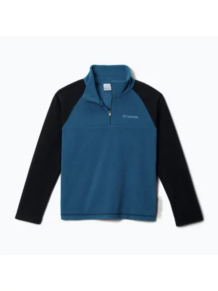 Gyerek polár pulóver Columbia Glacial Half Zip phoenix blue/black. Méret: XXS fekete