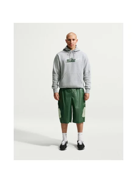 Bluza z kapturem Nike Sportswear Club Fleece Logo jasnoszary S szara