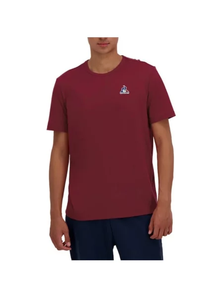 Koszulka Le Coq Sportif z krótkim rękawem czerwona