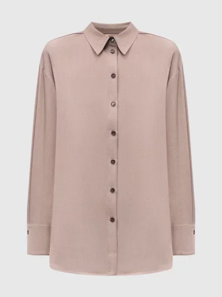 Сорочка з логотипом Twinset бежева