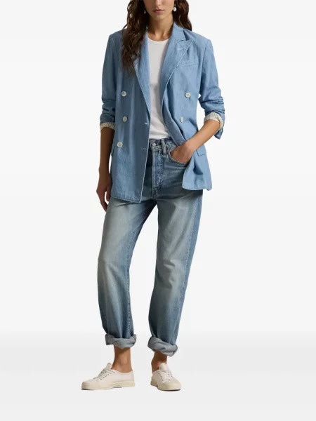 Kostiumas marškinėliai Polo Ralph Lauren satininis iki kelių balta