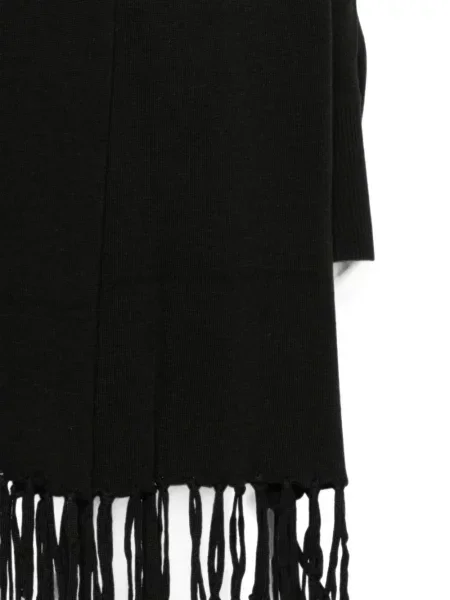 Cardigan Alpha Studio cu franjuri negru