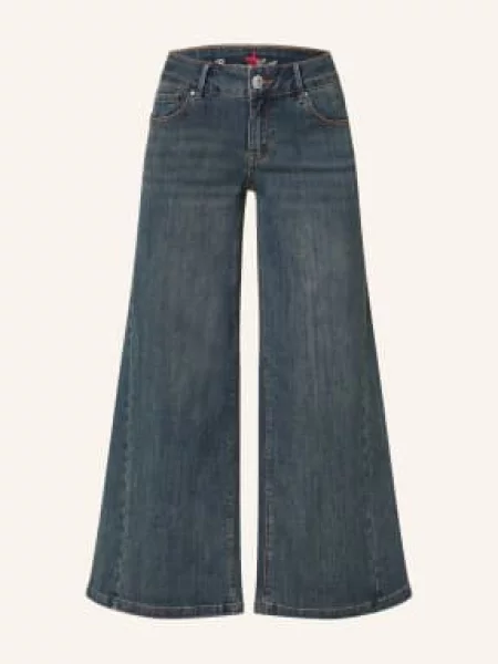 Buena Vista Spodnie Jeansowe Typu Culottes blau niebieskie