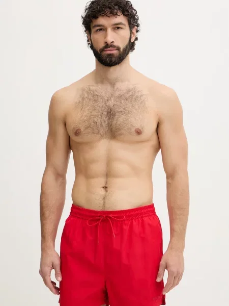 Calvin Klein σορτς μαγιό Ανδρικά κόκκινο