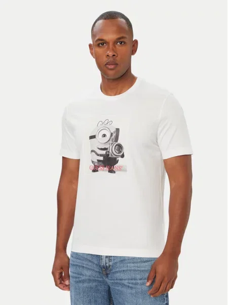 Guess Jeans T-shirt Regular Fit bijela