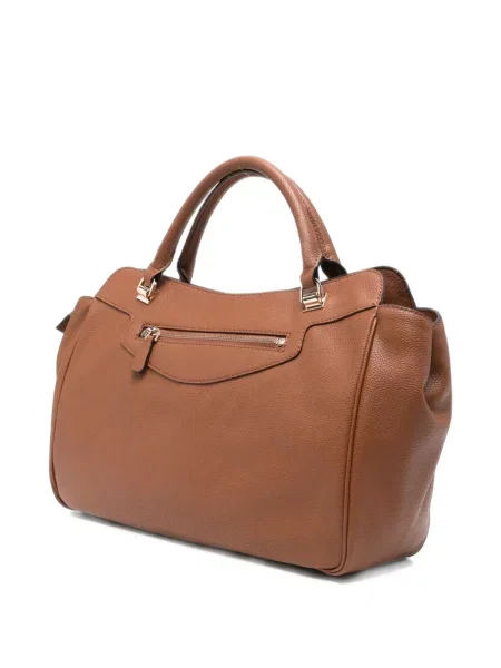 Geantă shopper Guess din piele maro