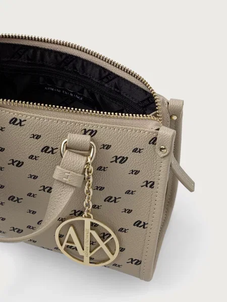 Кожаная сумка через плечо Armani Exchange