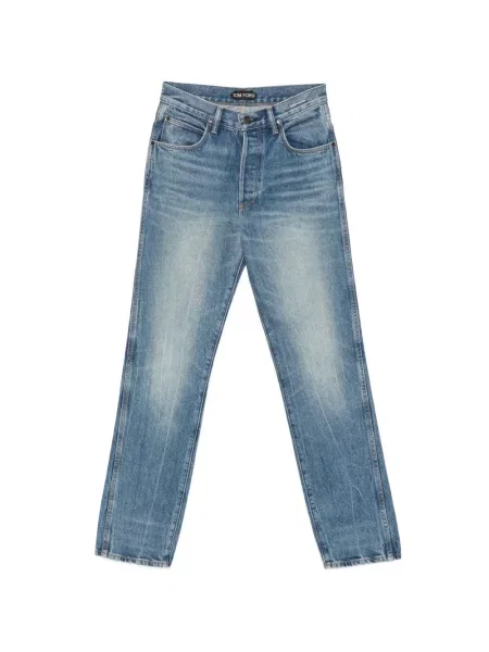 Blugi Tom Ford cu autograf albastru