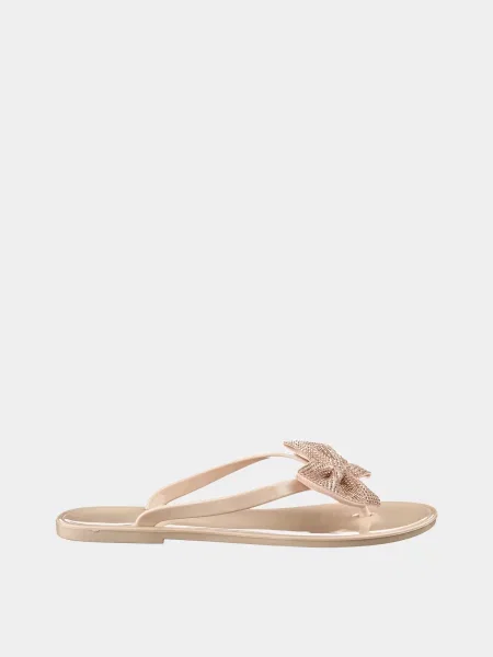 Повседневные вьетнамки Casual бежевые