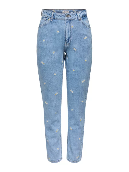 ONLY Jeans ONLJAGGER albastru denim / galben alb