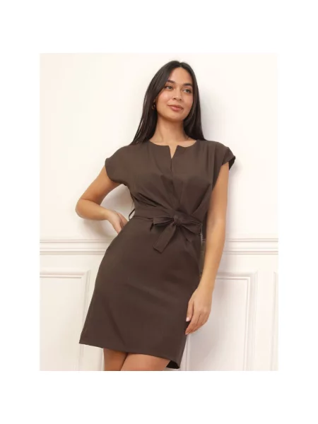 Haljina La Modeuse smeđa