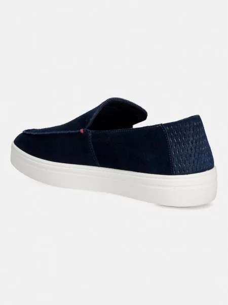 Półbuty Tommy Hilfiger zamszowe niebieskie