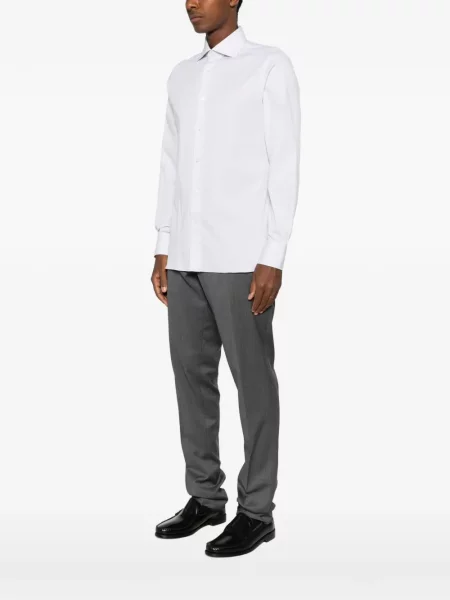 Gulerat cămașă Zegna alb
