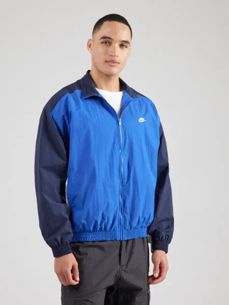 Nike Sportswear Átmeneti dzseki CLUB tengerészkék / királykék