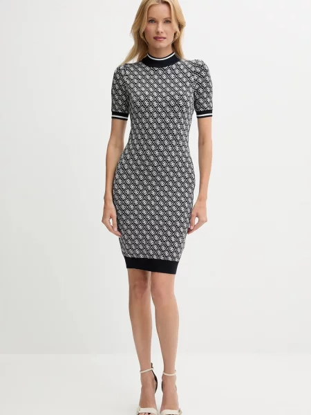 Сукня Guess mini облягаюче бежевий