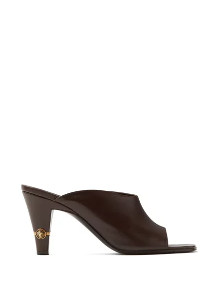 Papuci tip mules Versace din piele negru