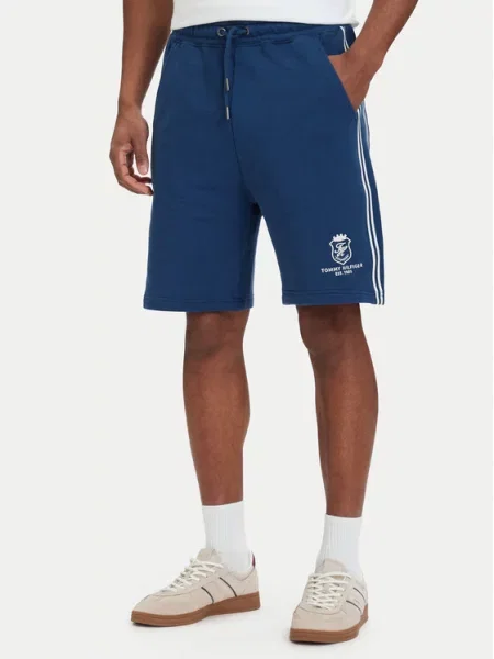 Tommy Hilfiger Спортни шорти Crest Embroidery син