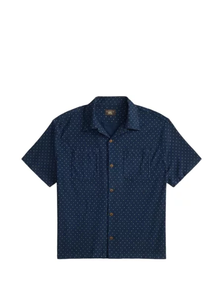 Cămașă Ralph Lauren Rrl cu imagine albastru
