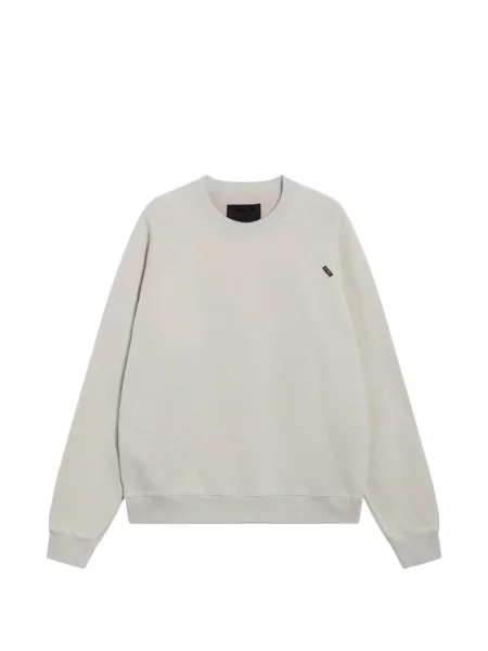 Hanorac crewneck Prada cu decolteu rotund alb