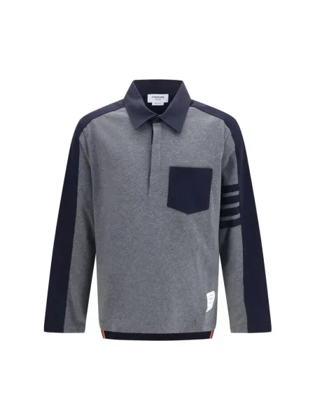 Koszulka polo Thom Browne szara