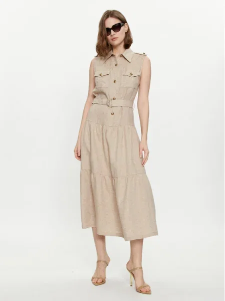 Luisa Spagnoli Rochie de zi Principato bej