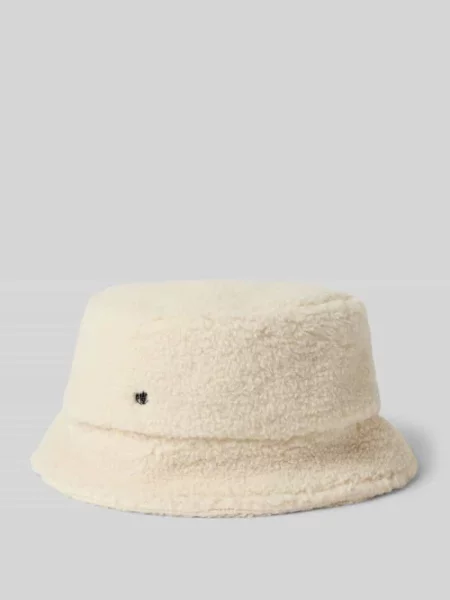 Czapka typu bucket hat z futerka Loevenich biała