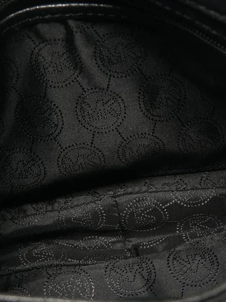 Geantă cu mânere cu lanț Michael Michael Kors din canvas maro