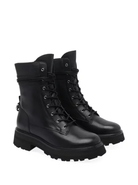 Botine Michael Michael Kors din piele de căprioară cu autograf maro