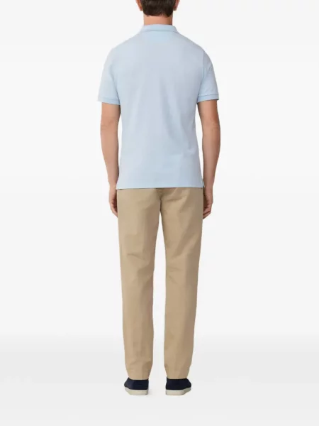 Tricou polo Hackett cu autograf albastru