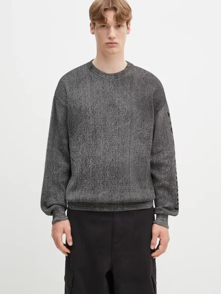 Pulover No Problemo Alien-O Glitch Knit Crew Neck črna