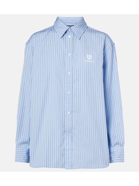 Cămașă Polo Ralph Lauren cu dungi albastru