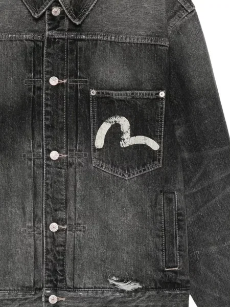 Geacă de blugi Evisu negru