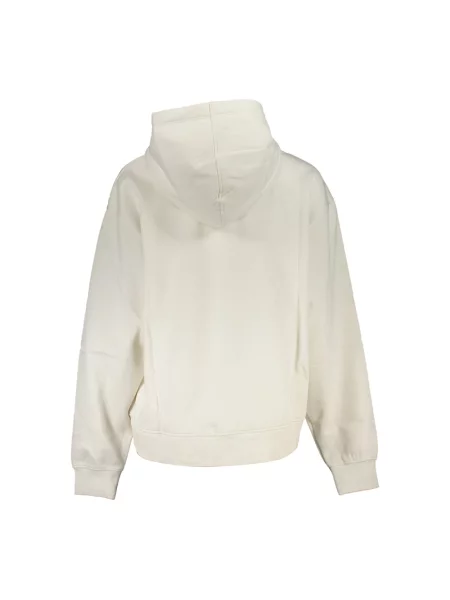 Bluza z kapturem Calvin Klein Jeans gradientowa biała