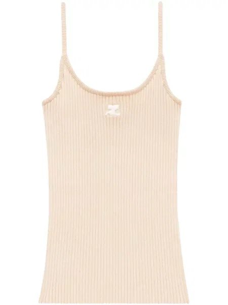 Top Courreges cu broderie