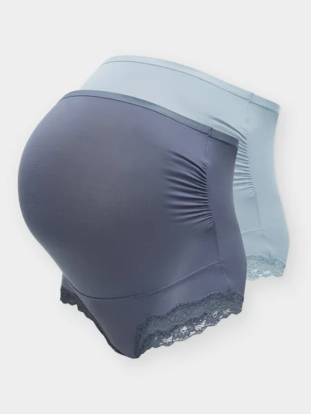 Lindex Maternity Kalhotky WILMA tyrkysová / kouřově modrá