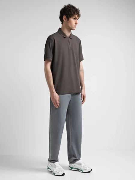 Прямые джинсы Armani Exchange серые