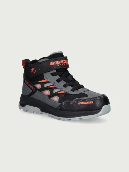 Skechers încălțăminte de trekking pentru copii STORM BLAZER-GLOW TRAIL negru