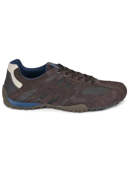 Pantofi Geox cu model piele de șarpe maro