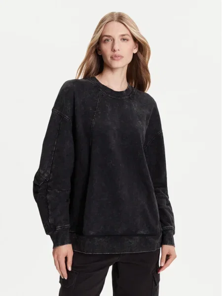 G-Star Raw Суитшърт Washed 3D Oversize черен