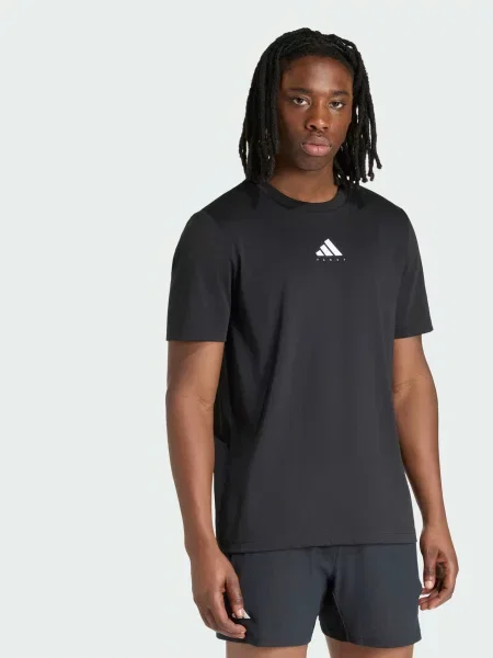 Спортивна футболка adidas комбінований верх чорний