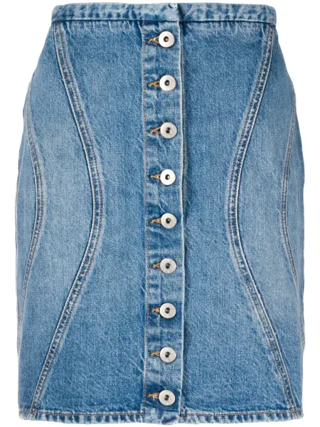 Fustă din denim County Of Milan albastru