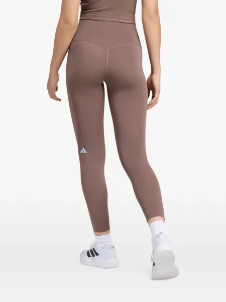 Pantaloni Adidas cu dungi alergare alb