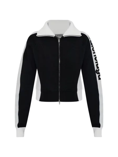 Cardigan Balenciaga cu autograf negru