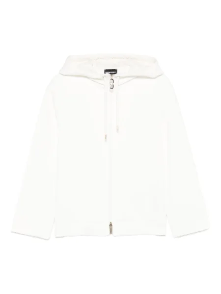 Bluza z kapturem Emporio Armani biała