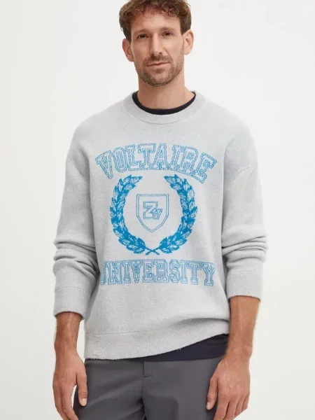 Volnen pulover ZADIG&VOLTAIRE siva
