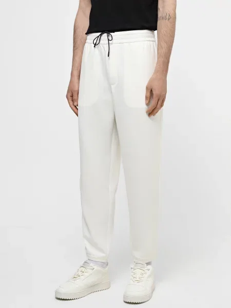 Путешествовать спортивные штаны Emporio Armani из модала серые